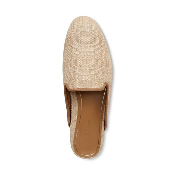 VIONIC Willa Flat Mule in Natural Raffia Tan Woven Loafers Comfort Women's 9.5 - Picture 3 of 11